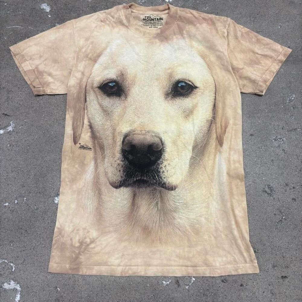 The-mountain Men's Tan and Cream T-shirt